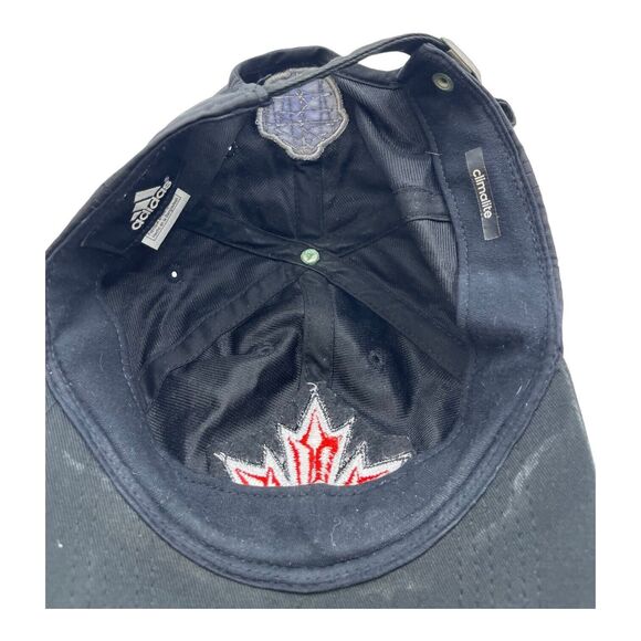 Adidas Canada Maple Leaf Black Adjustable Hat 2016 World Cup of Hockey WCH2016 - Picture 3 of 4